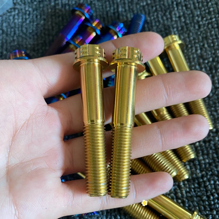 M6 flange titanium screw